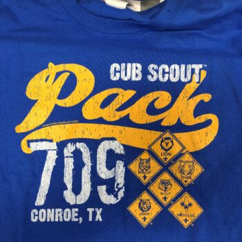 Cub Scout Pack 709- Screen printed shirts